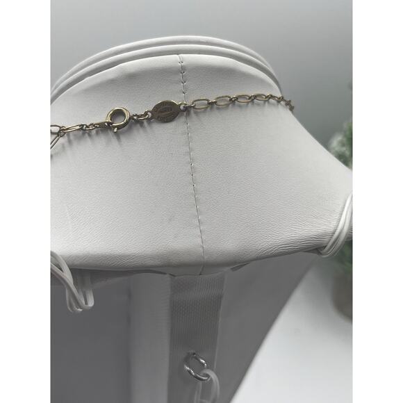 Catherine Popesco Gold Plated Light Amber Color Crystal Necklace Earring Set - Picture 11 of 13